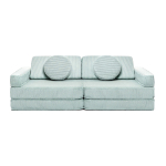 Cord Kindersofa in Peppermint – frisches, weiches Sofa für Kinderzimmer